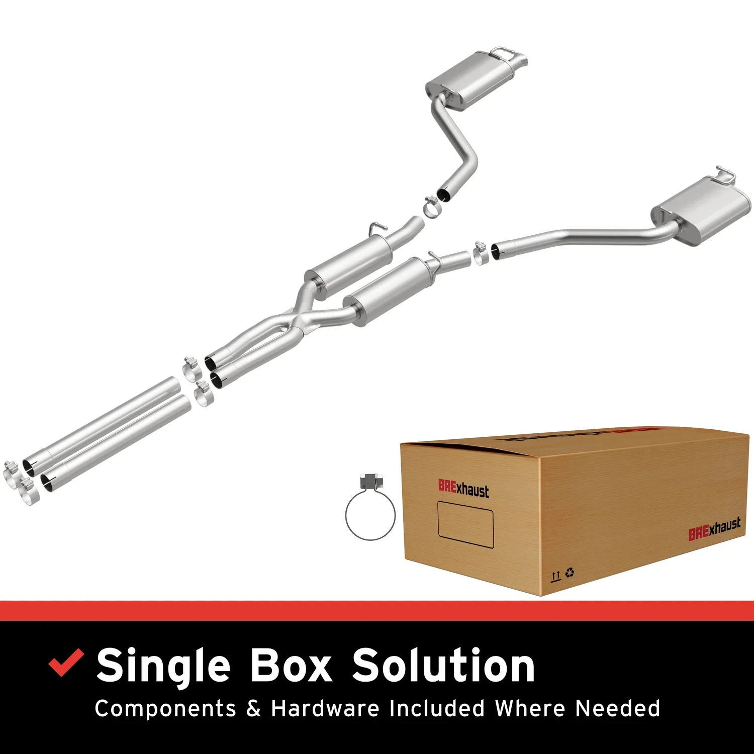 Fits 2011-2015 Dodge Charger 5.7L Direct-Fit Replacement Exhaust System
